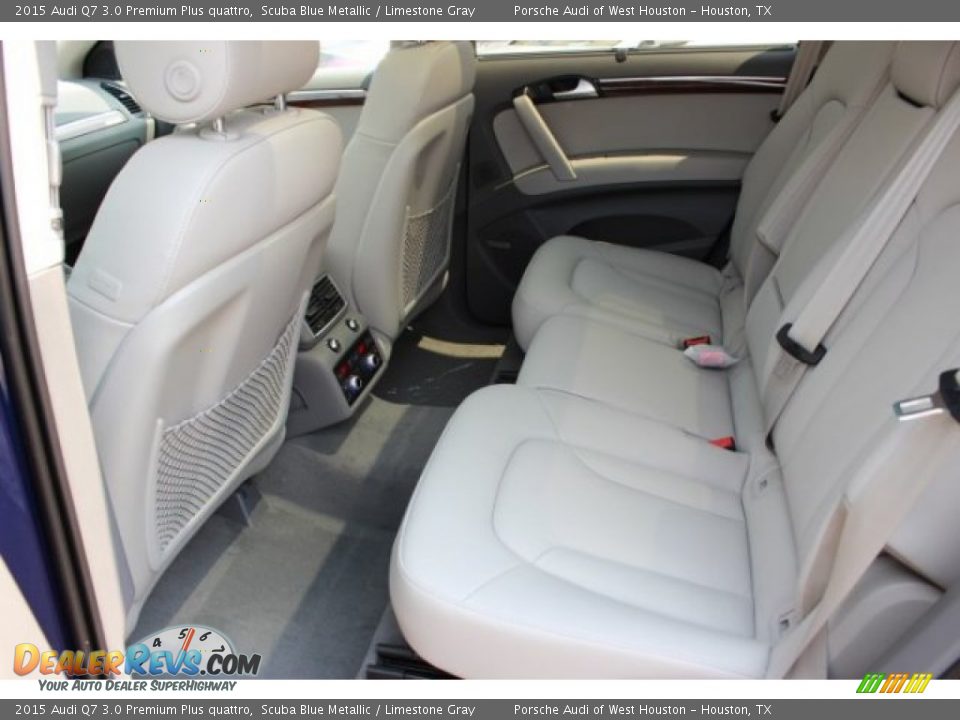 2015 Audi Q7 3.0 Premium Plus quattro Scuba Blue Metallic / Limestone Gray Photo #34