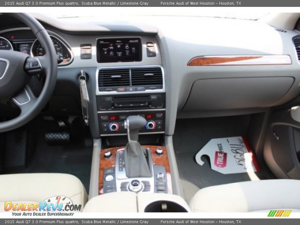 2015 Audi Q7 3.0 Premium Plus quattro Scuba Blue Metallic / Limestone Gray Photo #36
