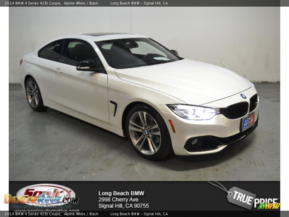 2014 BMW 4 Series 428i Coupe Alpine White / Black Photo #1