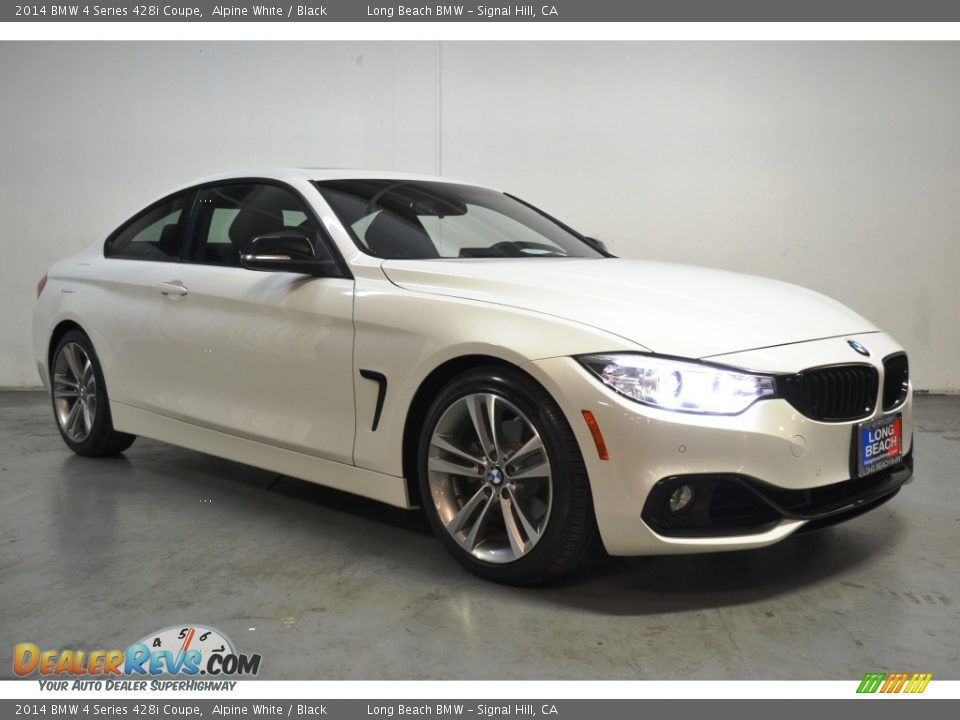 2014 BMW 4 Series 428i Coupe Alpine White / Black Photo #2