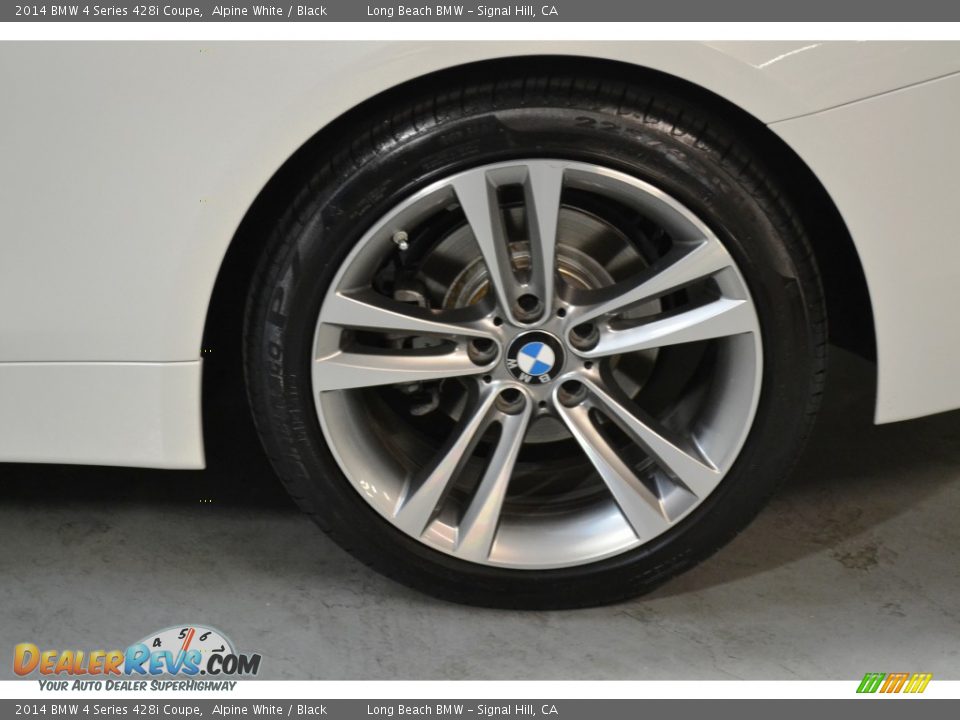 2014 BMW 4 Series 428i Coupe Alpine White / Black Photo #8