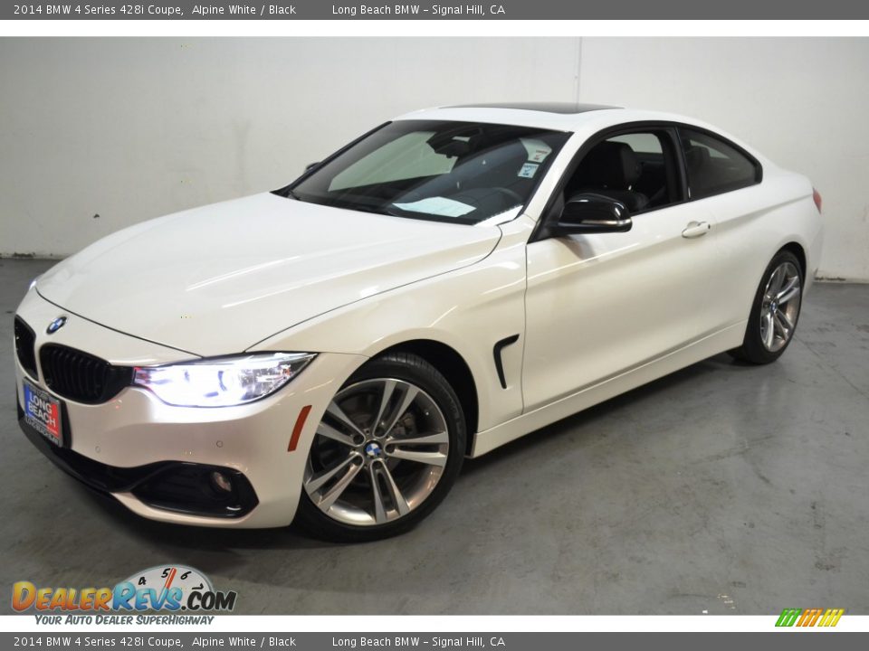 2014 BMW 4 Series 428i Coupe Alpine White / Black Photo #9