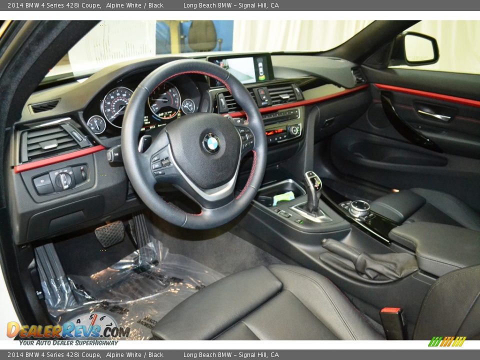2014 BMW 4 Series 428i Coupe Alpine White / Black Photo #12
