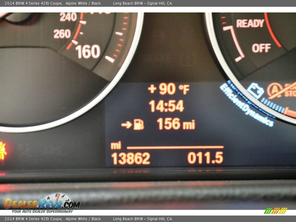 2014 BMW 4 Series 428i Coupe Alpine White / Black Photo #21