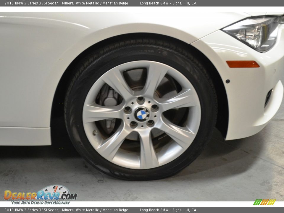 2013 BMW 3 Series 335i Sedan Mineral White Metallic / Venetian Beige Photo #3
