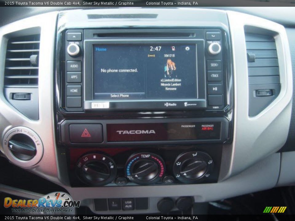 2015 Toyota Tacoma V6 Double Cab 4x4 Silver Sky Metallic / Graphite Photo #7