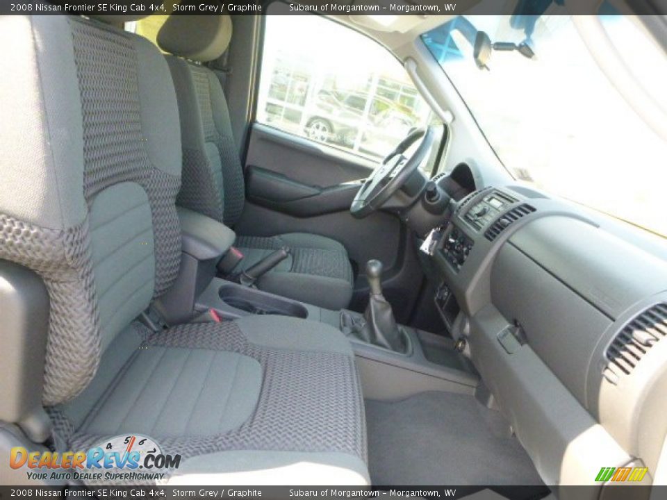 2008 Nissan Frontier SE King Cab 4x4 Storm Grey / Graphite Photo #4