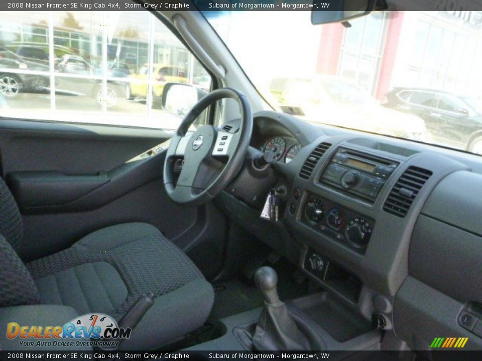 2008 Nissan Frontier SE King Cab 4x4 Storm Grey / Graphite Photo #5