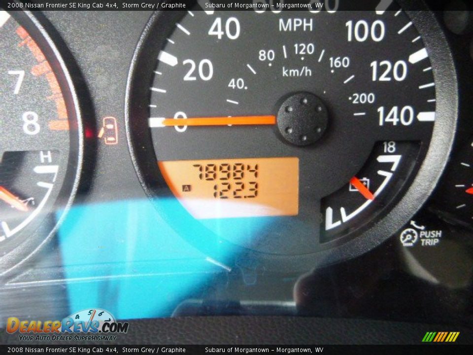 2008 Nissan Frontier SE King Cab 4x4 Storm Grey / Graphite Photo #23