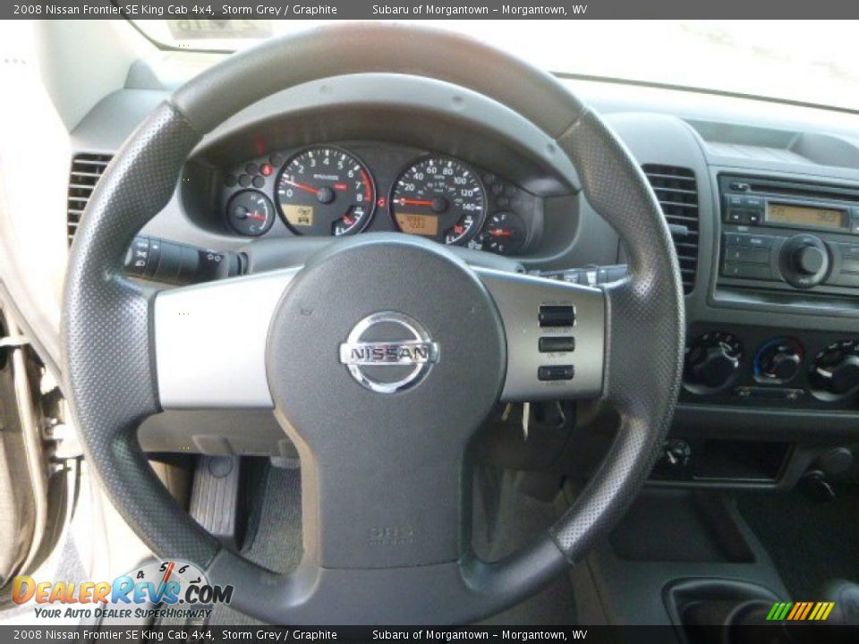 2008 Nissan Frontier SE King Cab 4x4 Storm Grey / Graphite Photo #26