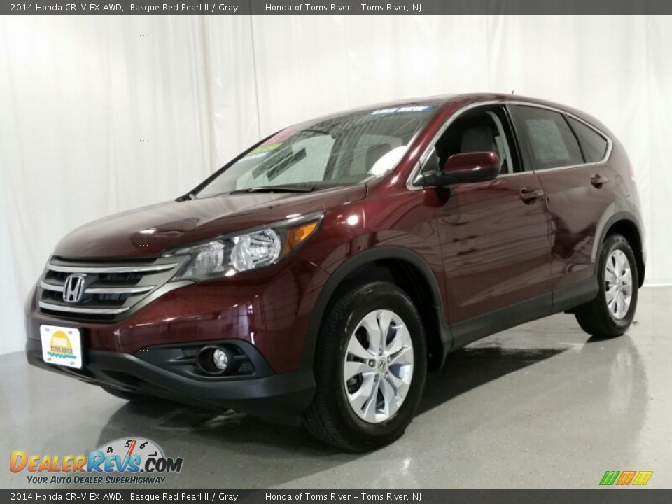 2014 Honda CR-V EX AWD Basque Red Pearl II / Gray Photo #1