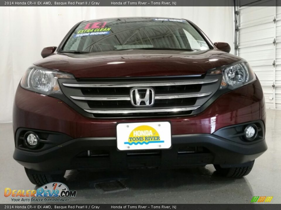 2014 Honda CR-V EX AWD Basque Red Pearl II / Gray Photo #2
