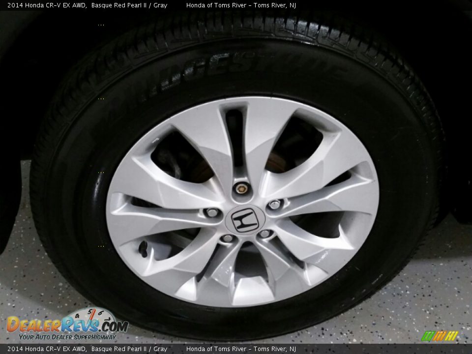 2014 Honda CR-V EX AWD Basque Red Pearl II / Gray Photo #5