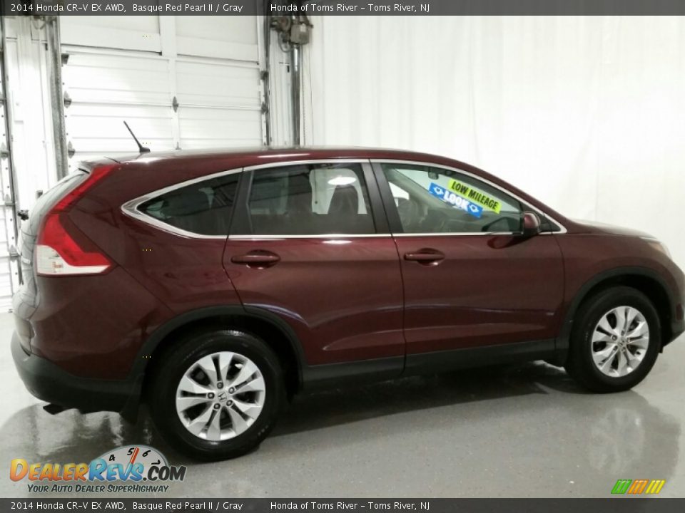 2014 Honda CR-V EX AWD Basque Red Pearl II / Gray Photo #6