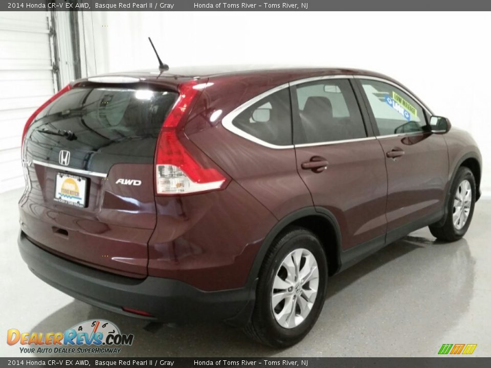 2014 Honda CR-V EX AWD Basque Red Pearl II / Gray Photo #7