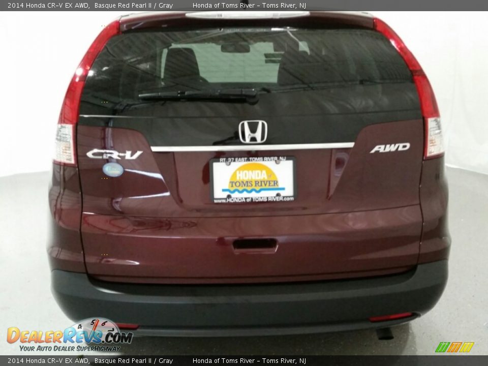 2014 Honda CR-V EX AWD Basque Red Pearl II / Gray Photo #8