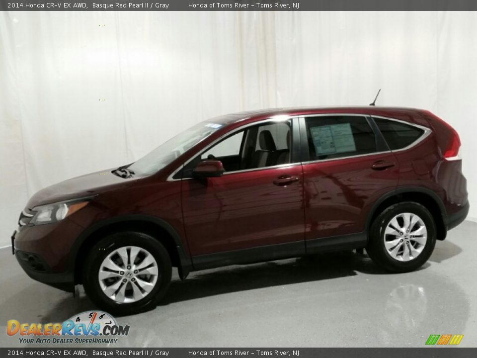 2014 Honda CR-V EX AWD Basque Red Pearl II / Gray Photo #12