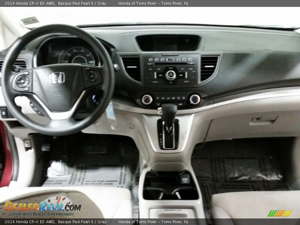 2014 Honda CR-V EX AWD Basque Red Pearl II / Gray Photo #22