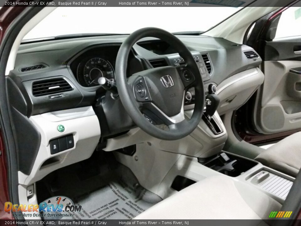 2014 Honda CR-V EX AWD Basque Red Pearl II / Gray Photo #24