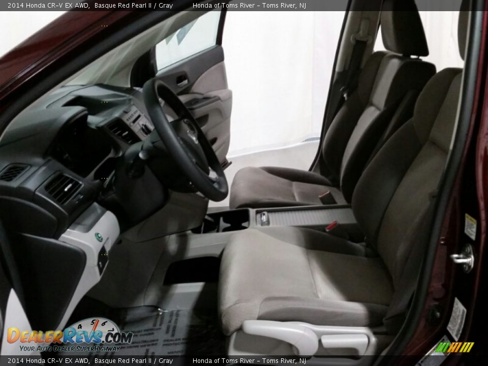 2014 Honda CR-V EX AWD Basque Red Pearl II / Gray Photo #25