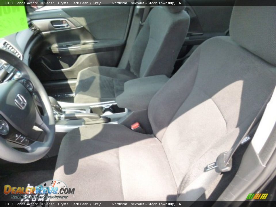 2013 Honda Accord LX Sedan Crystal Black Pearl / Gray Photo #10