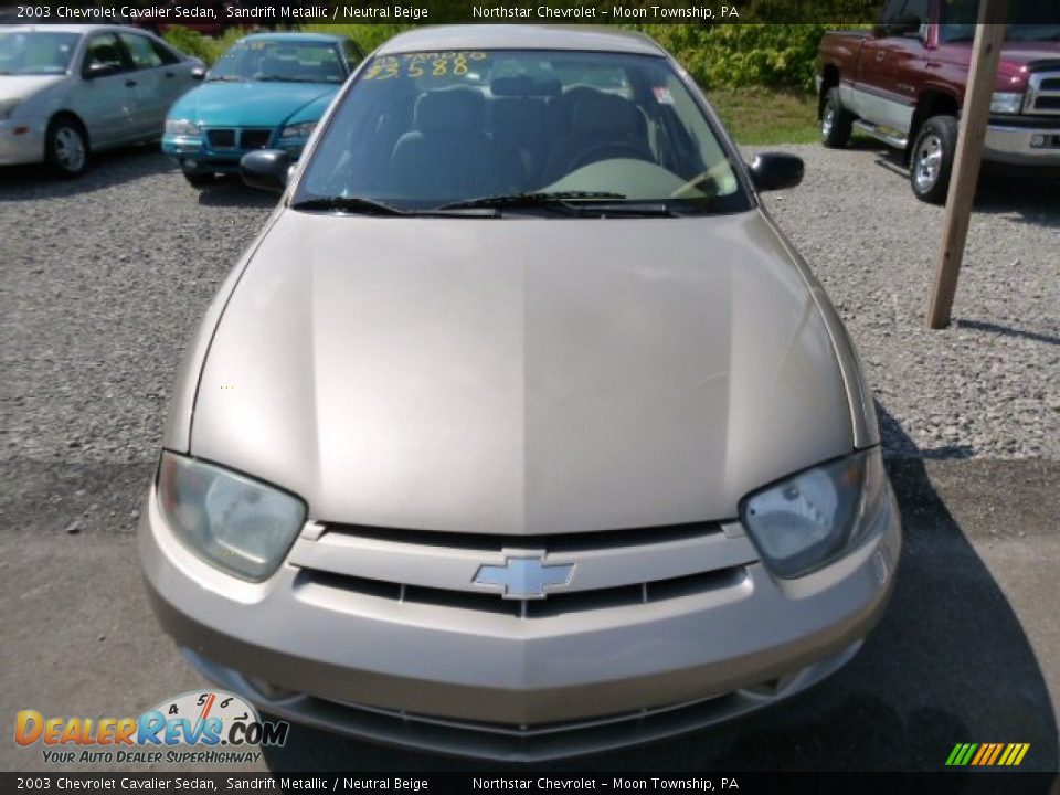 2003 Chevrolet Cavalier Sedan Sandrift Metallic / Neutral Beige Photo #6