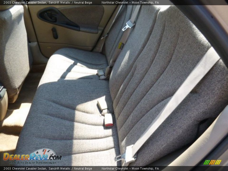 2003 Chevrolet Cavalier Sedan Sandrift Metallic / Neutral Beige Photo #9