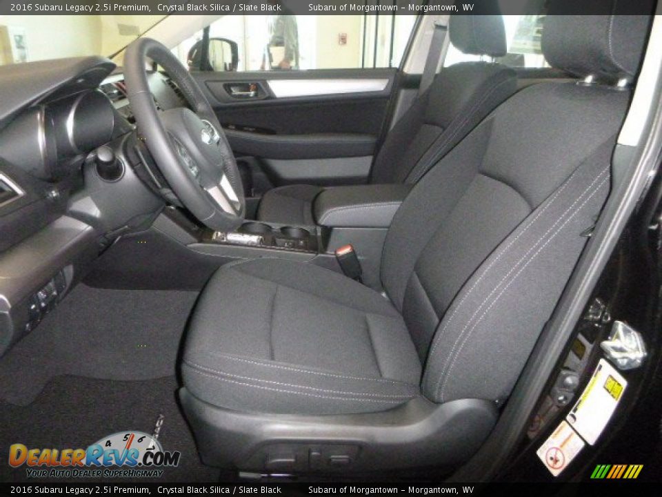 Slate Black Interior - 2016 Subaru Legacy 2.5i Premium Photo #8