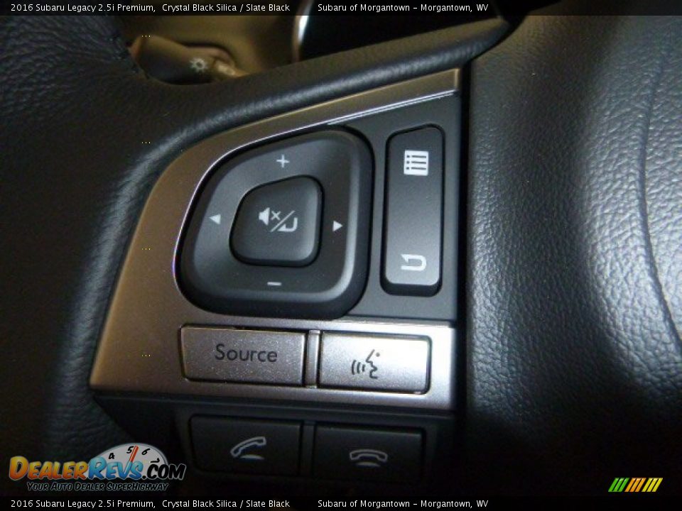 2016 Subaru Legacy 2.5i Premium Crystal Black Silica / Slate Black Photo #13