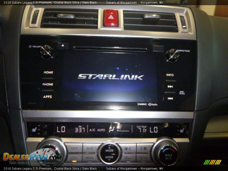 2016 Subaru Legacy 2.5i Premium Crystal Black Silica / Slate Black Photo #14