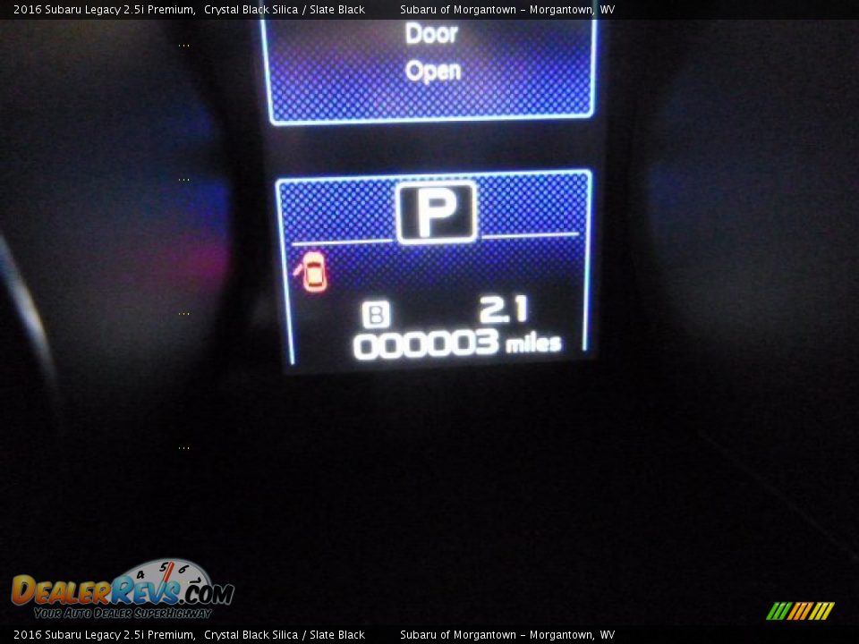 2016 Subaru Legacy 2.5i Premium Crystal Black Silica / Slate Black Photo #16