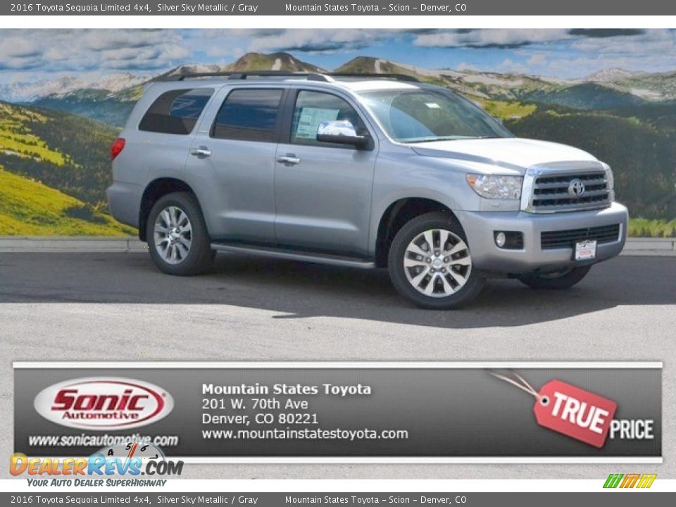 2016 Toyota Sequoia Limited 4x4 Silver Sky Metallic / Gray Photo #1