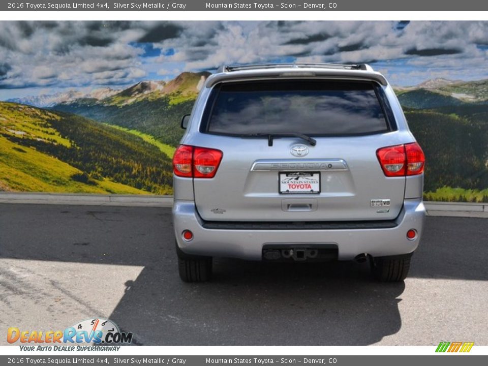 2016 Toyota Sequoia Limited 4x4 Silver Sky Metallic / Gray Photo #4