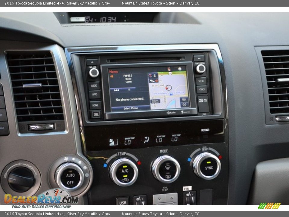 Controls of 2016 Toyota Sequoia Limited 4x4 Photo #7
