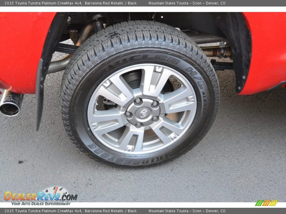 2015 Toyota Tundra Platinum CrewMax 4x4 Barcelona Red Metallic / Black Photo #12