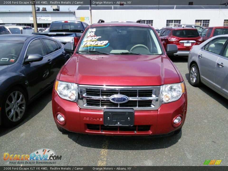2008 Ford Escape XLT V6 4WD Redfire Metallic / Camel Photo #2