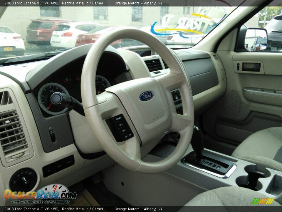 2008 Ford Escape XLT V6 4WD Redfire Metallic / Camel Photo #8