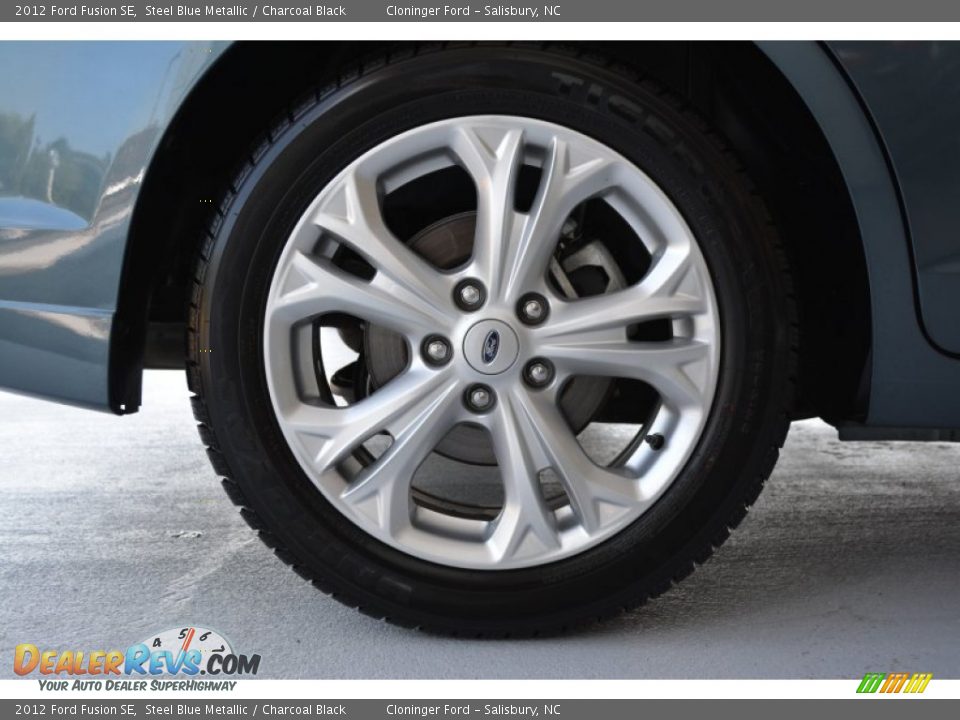 2012 Ford Fusion SE Steel Blue Metallic / Charcoal Black Photo #8