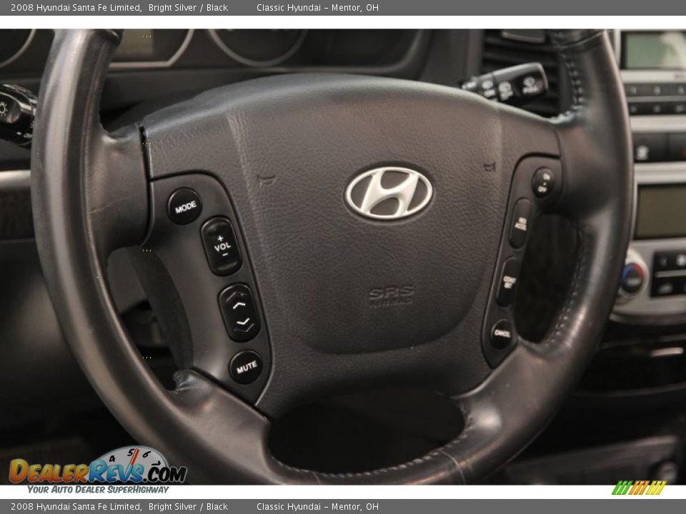 2008 Hyundai Santa Fe Limited Bright Silver / Black Photo #6