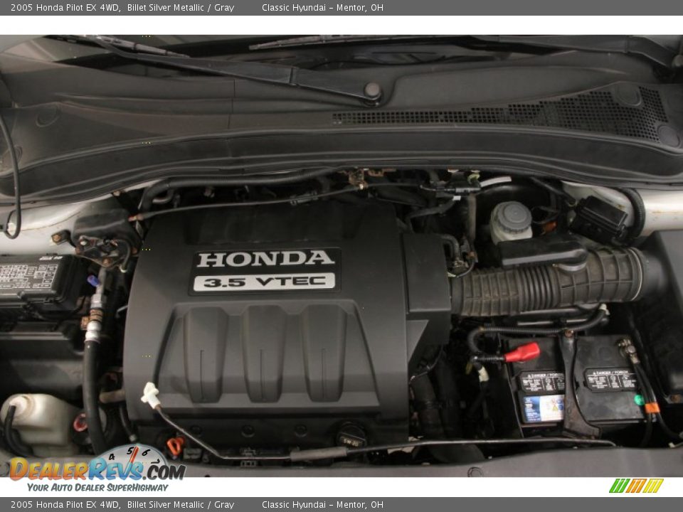 2005 Honda Pilot EX 4WD Billet Silver Metallic / Gray Photo #13