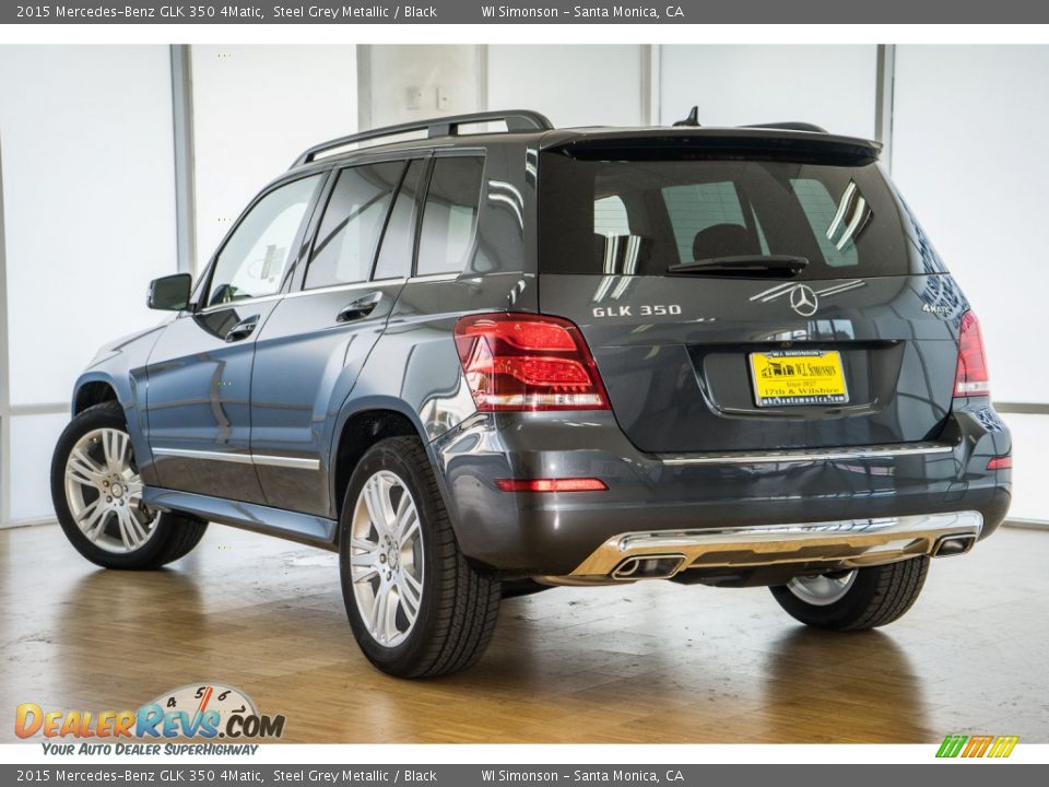 2015 Mercedes-Benz GLK 350 4Matic Steel Grey Metallic / Black Photo #3