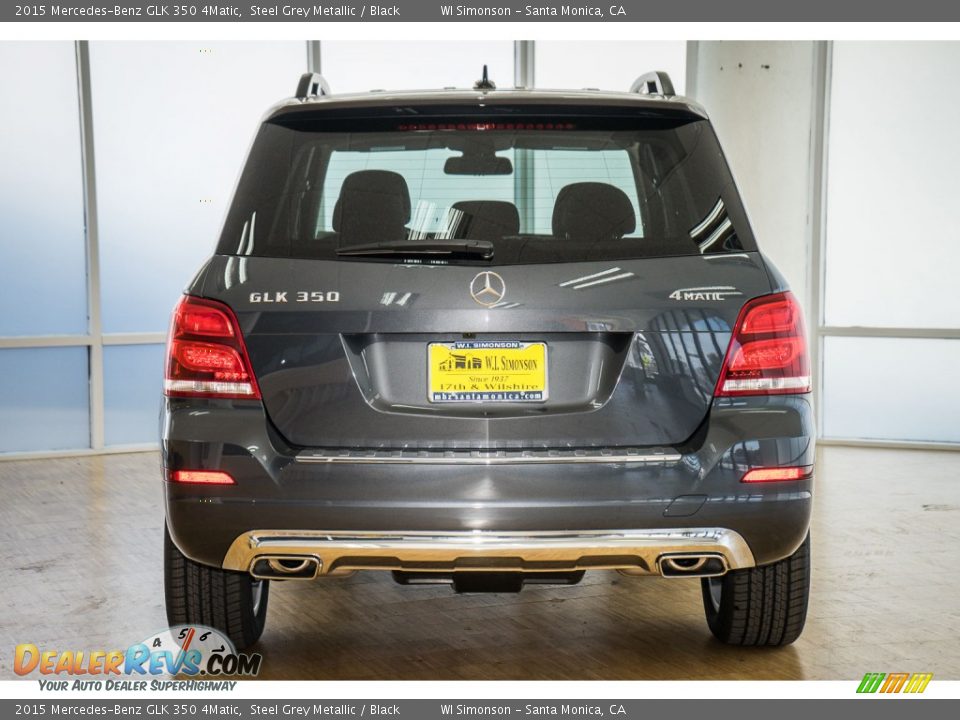 2015 Mercedes-Benz GLK 350 4Matic Steel Grey Metallic / Black Photo #4
