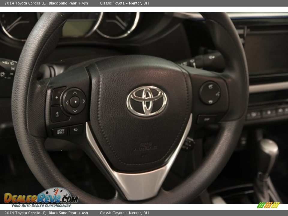2014 Toyota Corolla LE Black Sand Pearl / Ash Photo #6