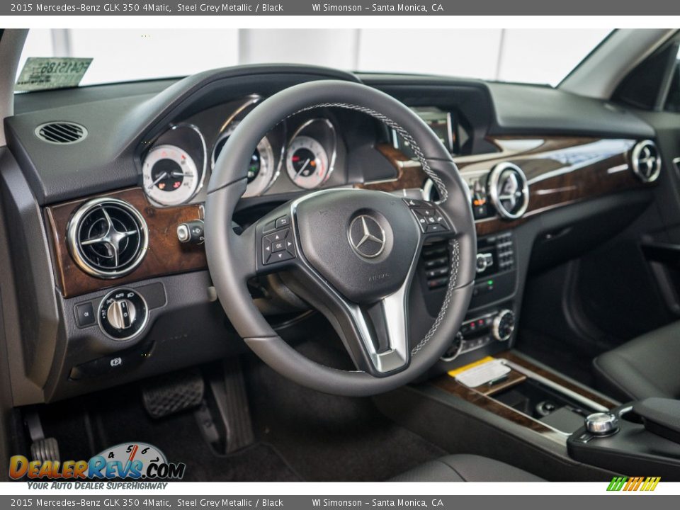 2015 Mercedes-Benz GLK 350 4Matic Steel Grey Metallic / Black Photo #6