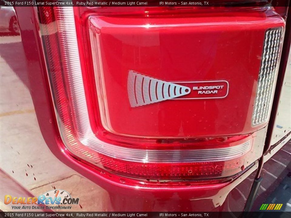 2015 Ford F150 Lariat SuperCrew 4x4 Ruby Red Metallic / Medium Light Camel Photo #20