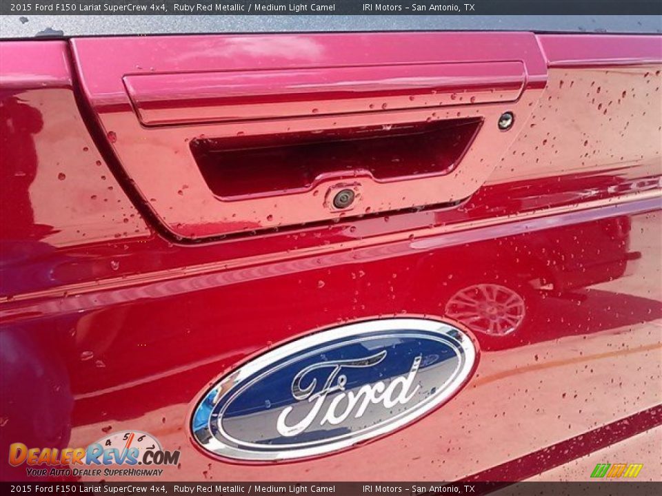 2015 Ford F150 Lariat SuperCrew 4x4 Ruby Red Metallic / Medium Light Camel Photo #22