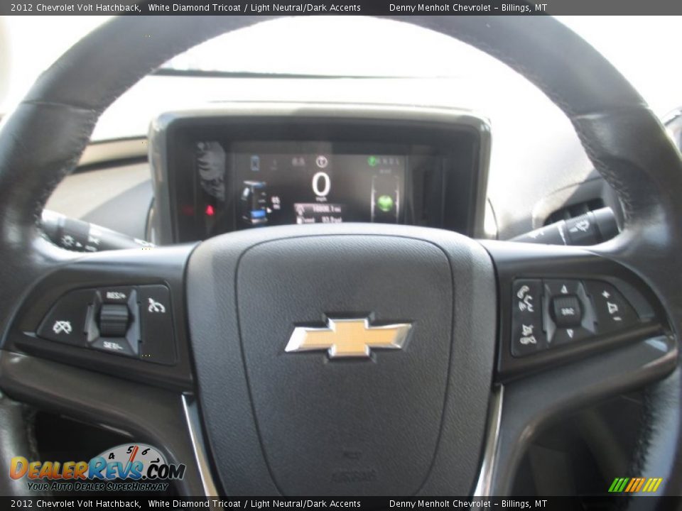 2012 Chevrolet Volt Hatchback White Diamond Tricoat / Light Neutral/Dark Accents Photo #17