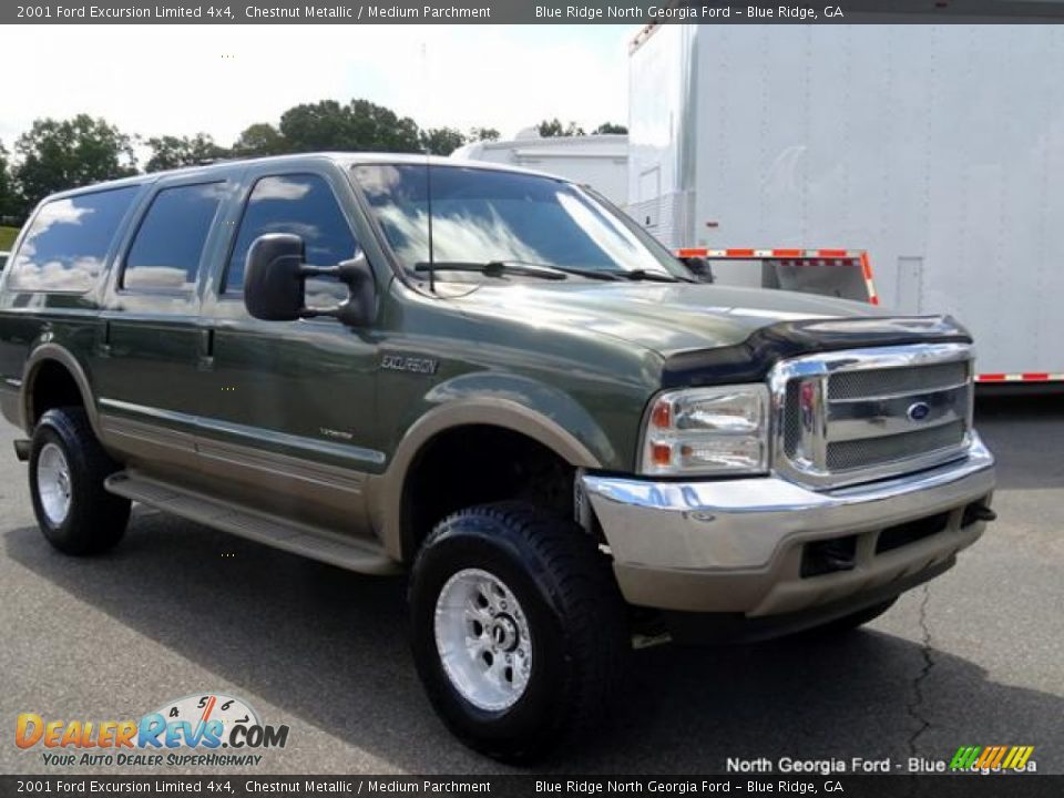 2001 Ford Excursion Limited 4x4 Chestnut Metallic / Medium Parchment Photo #7