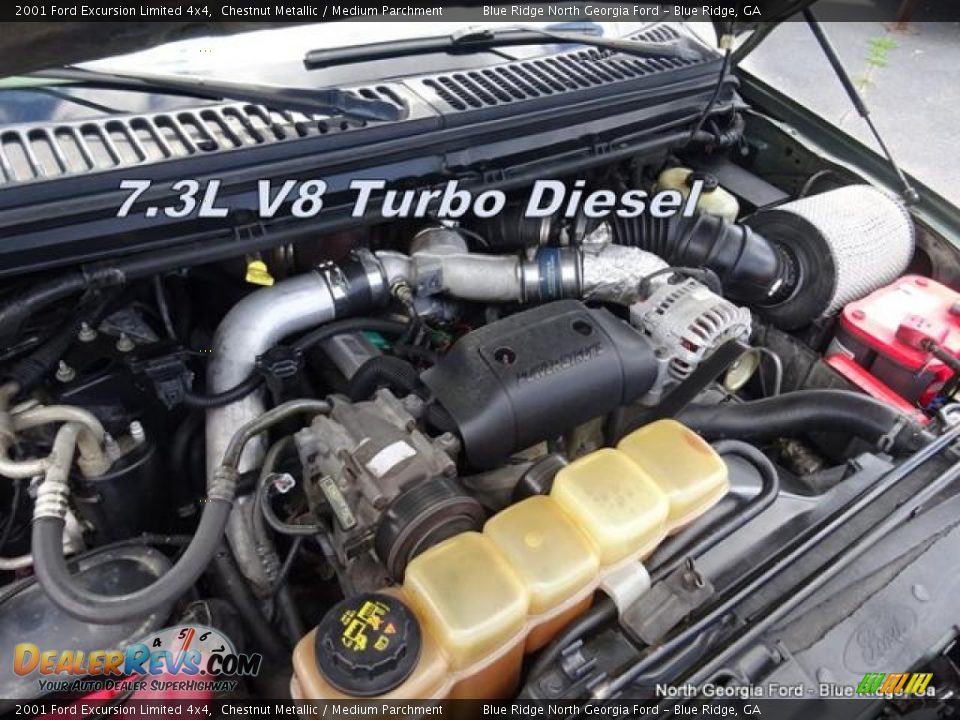 2001 Ford Excursion Limited 4x4 Chestnut Metallic / Medium Parchment Photo #11