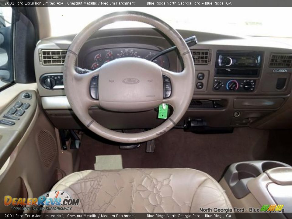 2001 Ford Excursion Limited 4x4 Chestnut Metallic / Medium Parchment Photo #18